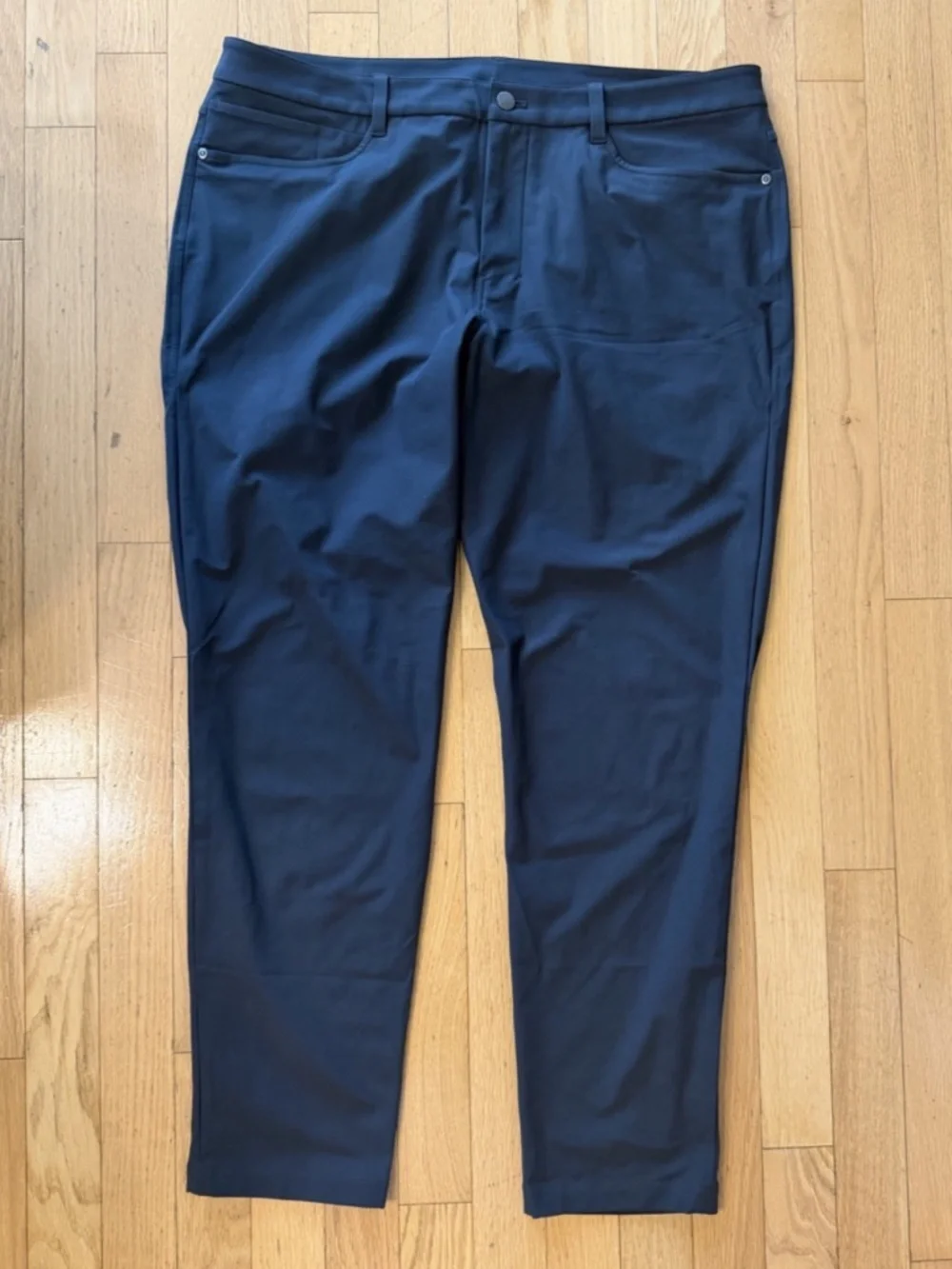 Lululemon ABC Slim-Fit 5 Pocket Pant 32L Warpstreme Black- Size 38 Mens NWOT
